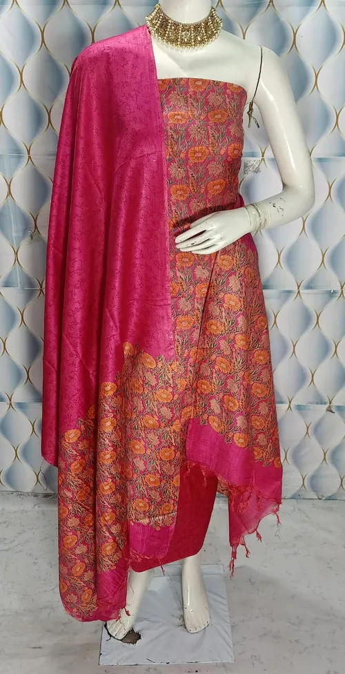 Elegant Katan Silk Full Suit – A Timeless Blend of Luxury and Tradition